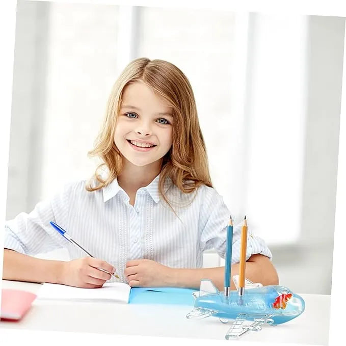 Gel Aeroplane Pen Holder for Desk