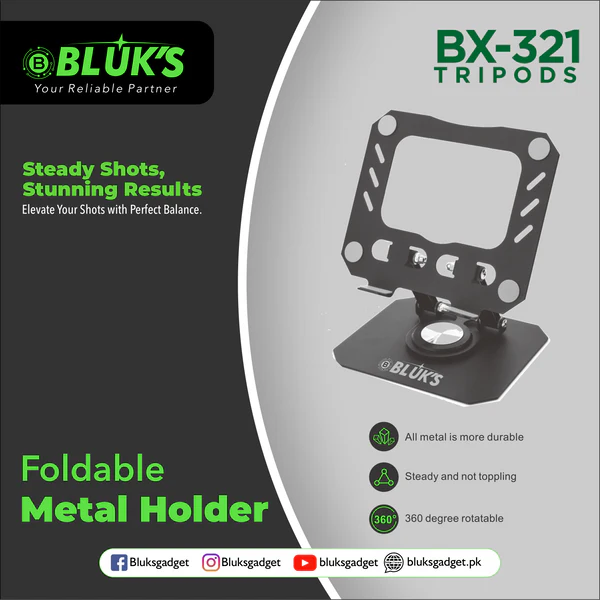 BLUK'S BX 321 Mobile|Tablet Foldable Steel holder