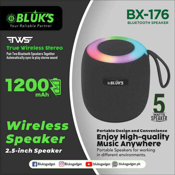 BLUK'S BX-176 Bluetooth Speaker