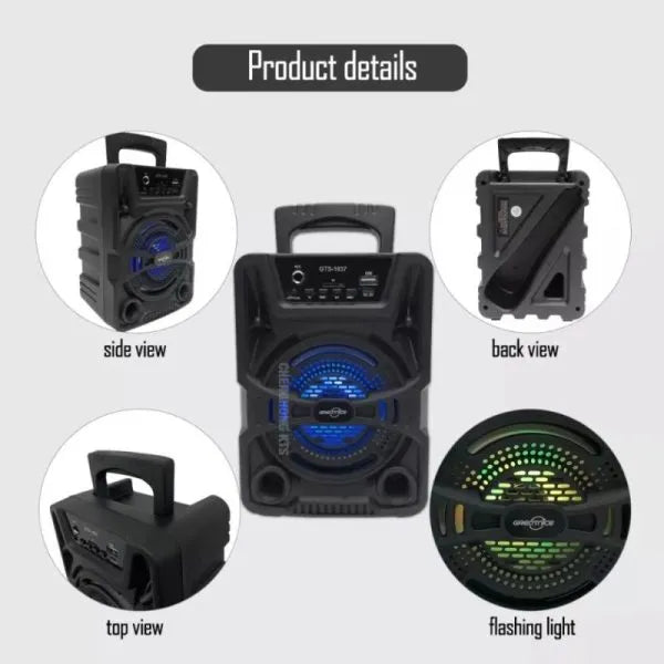 GTS-1637 Wireless Speaker | Wired Mic