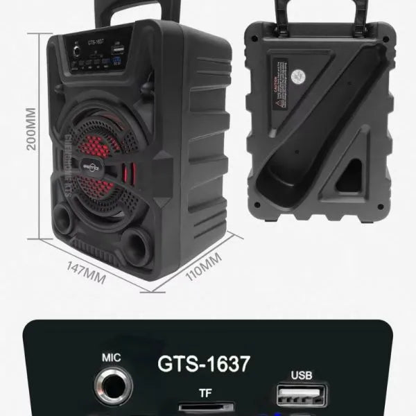 GTS-1637 Wireless Speaker | Wired Mic