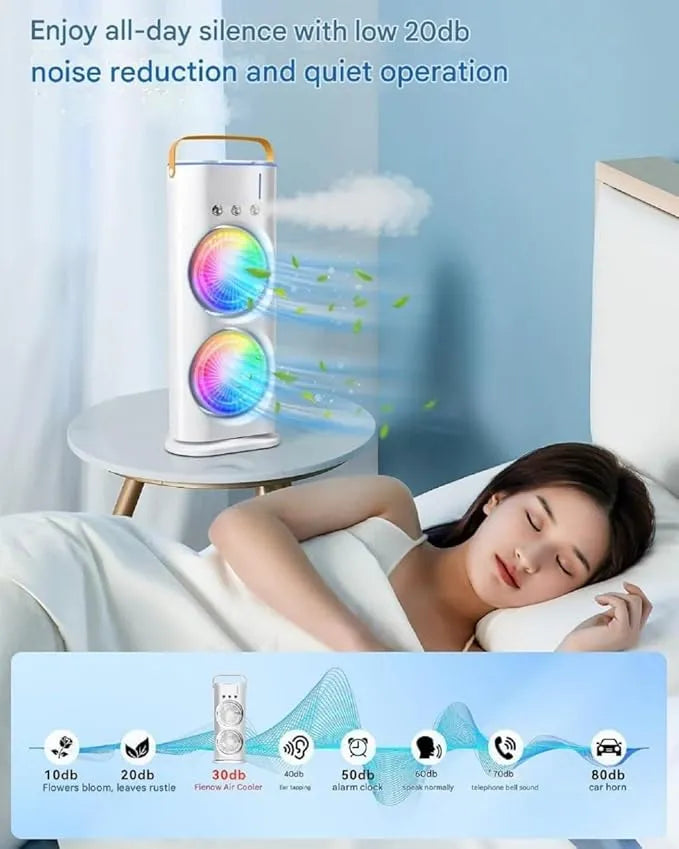 Tower Double Head Mist Fan