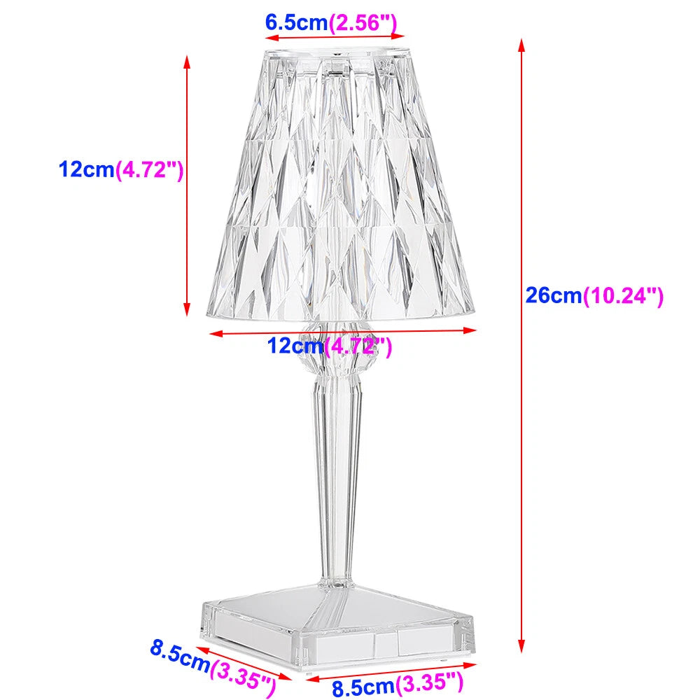 Dimmable 5W LED Crystal Table Lamp
