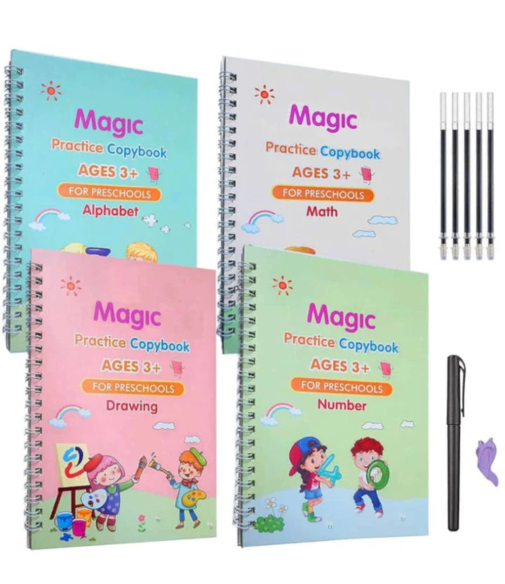 Magic Book With Pen & Catridges (Pack of 4)