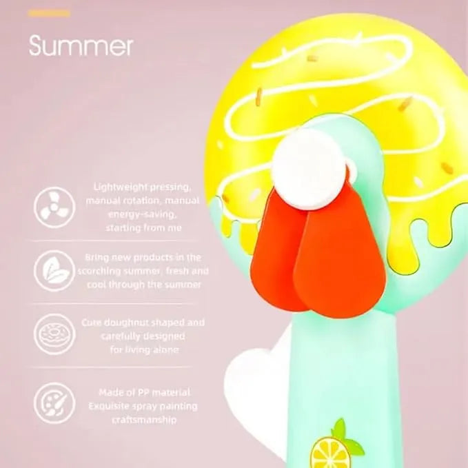 Manual Handheld Kids Fan