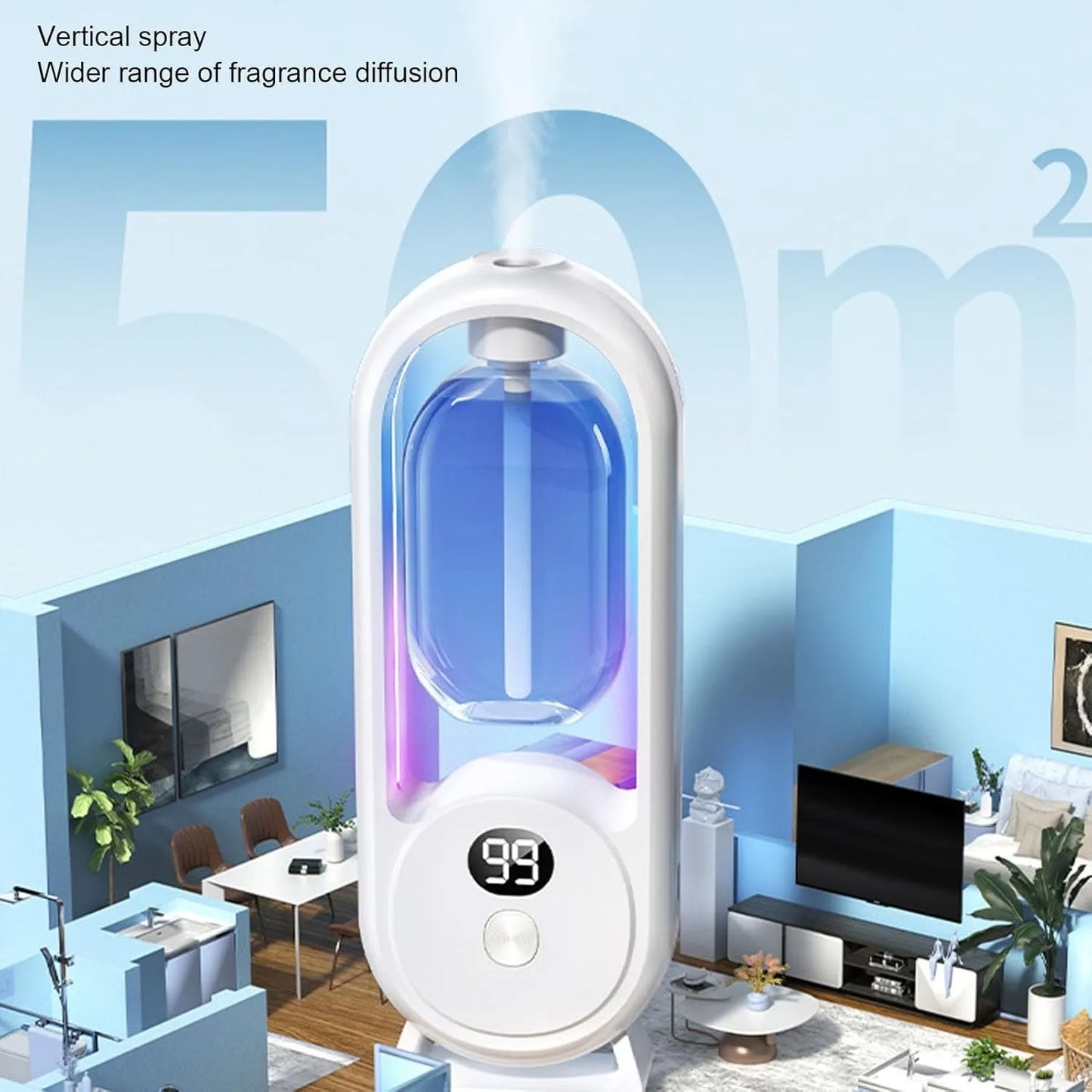 Wallmounted Rechargeable Essential Oil Diffuser